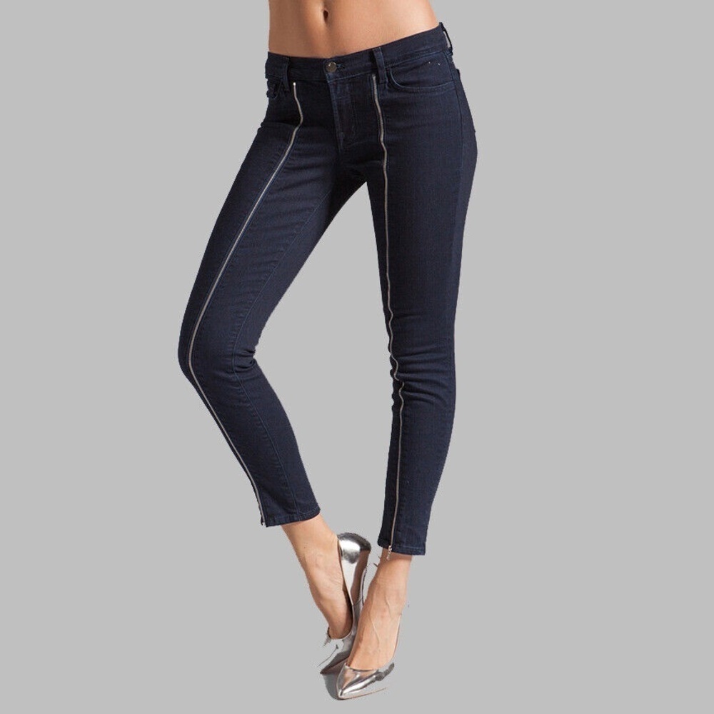 J Brand Blue Ankle Cropped Jeans